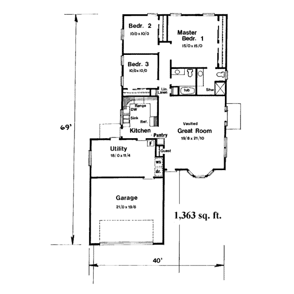 main floor house blueprint