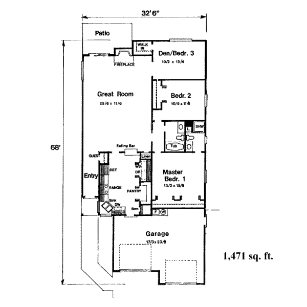main floor house blueprint