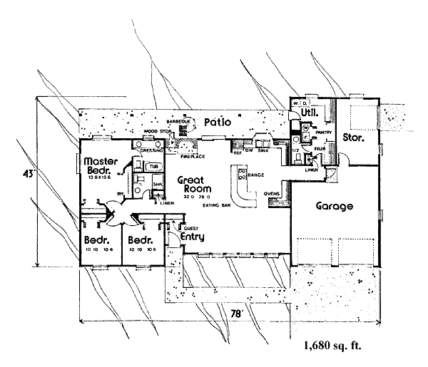 main floor house blueprint