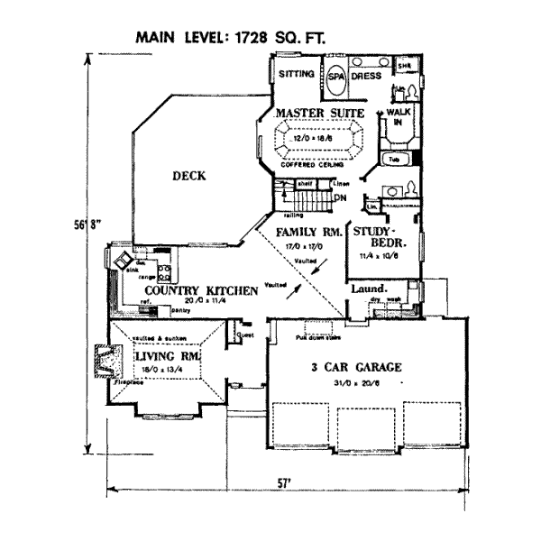 main floor house blueprint