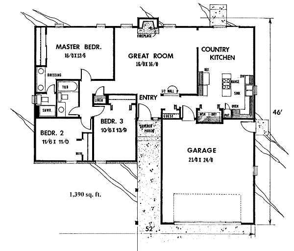 main floor house blueprint