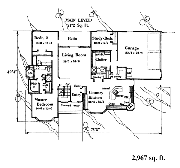 main floor house blueprint