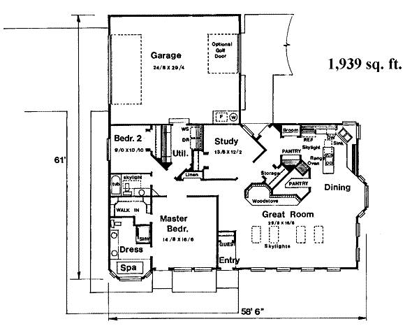 main floor house blueprint