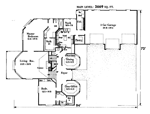 main floor house blueprint