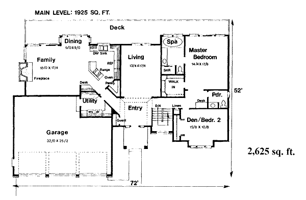 main floor house blueprint