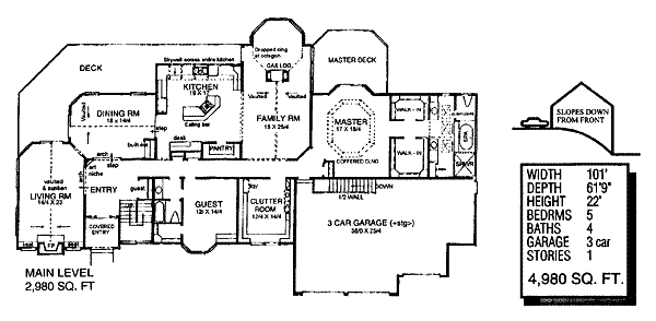 main floor house blueprint