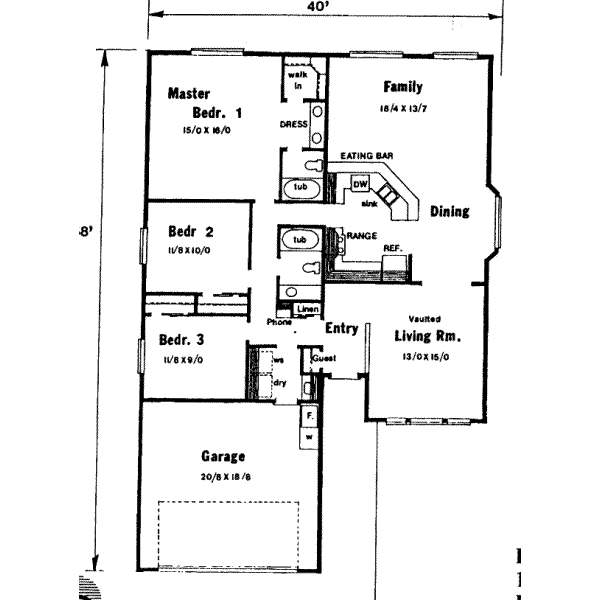 main floor house blueprint