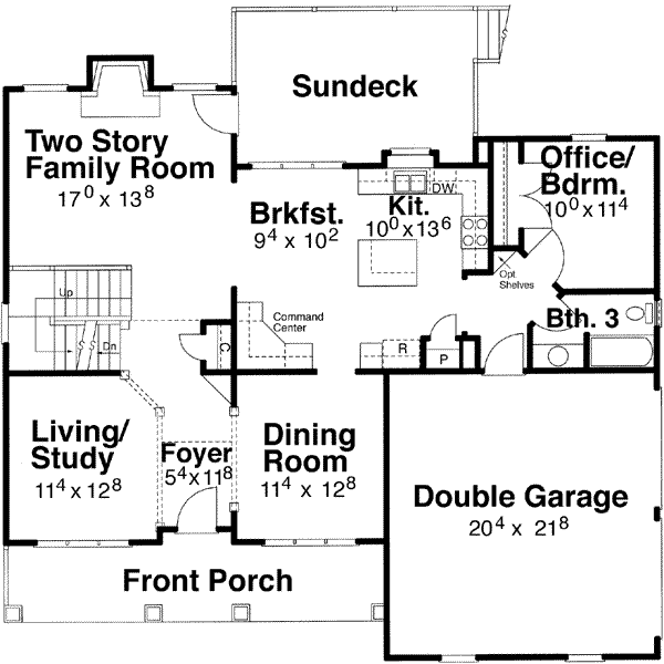 main floor house blueprint