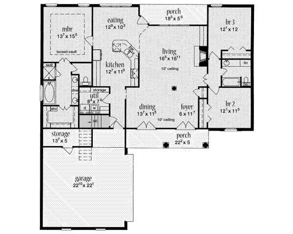 main floor house blueprint