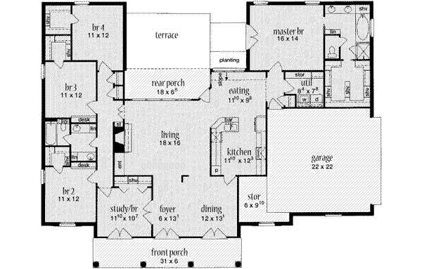 main floor house blueprint