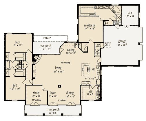 main floor house blueprint
