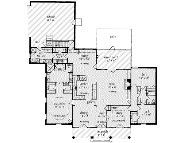 main floor house blueprint