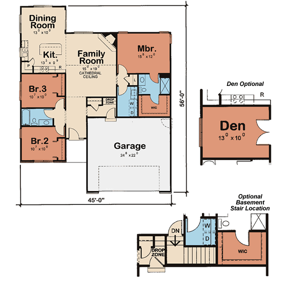 main floor house blueprint