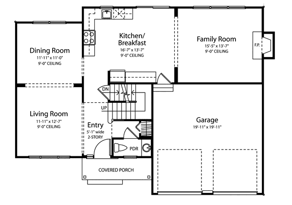 main floor house blueprint
