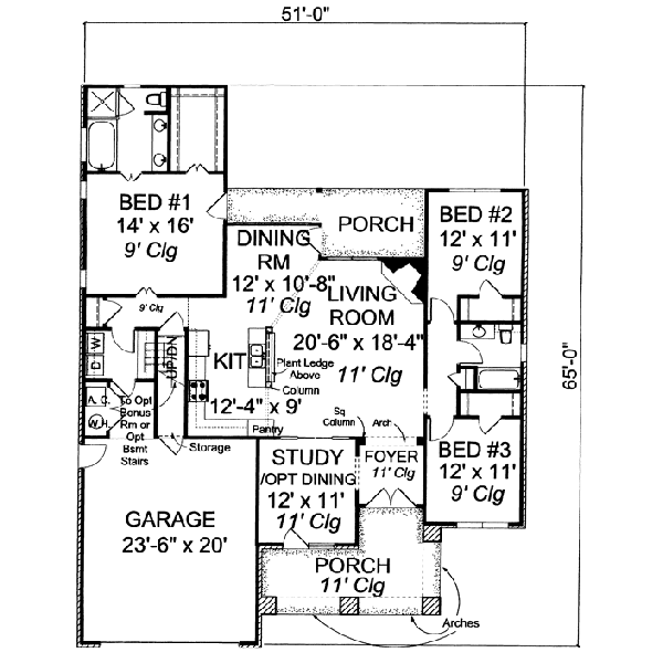 main floor house blueprint