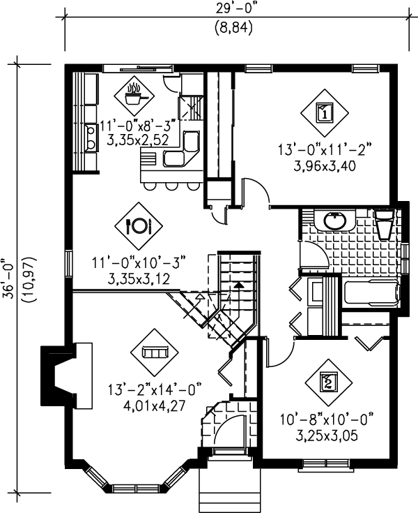 main floor house blueprint