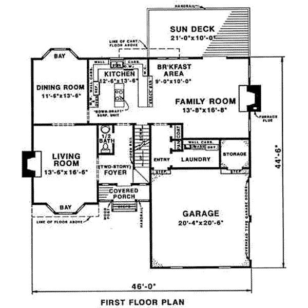 main floor house blueprint
