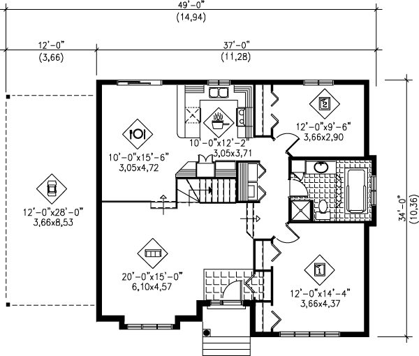 main floor house blueprint