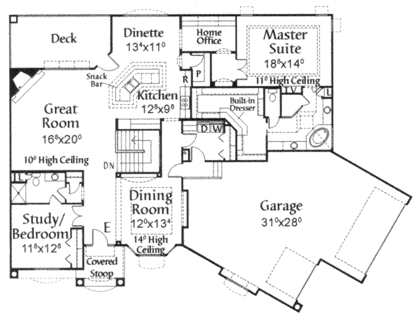 main floor house blueprint