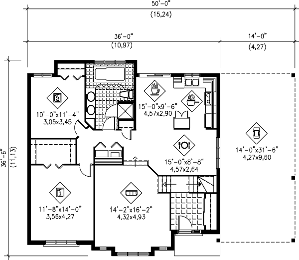 main floor house blueprint