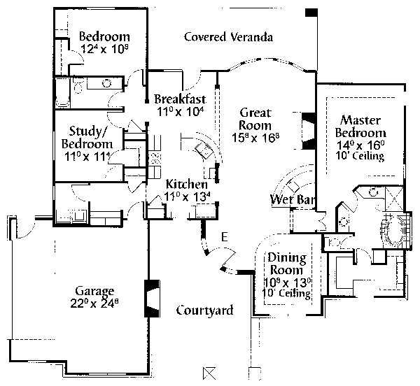 main floor house blueprint