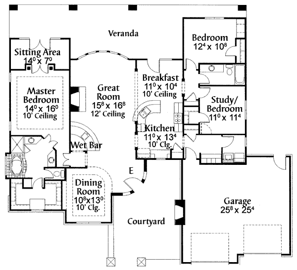 main floor house blueprint