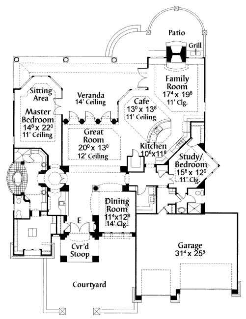 main floor house blueprint