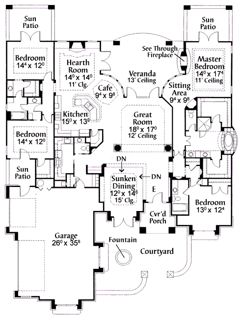 main floor house blueprint