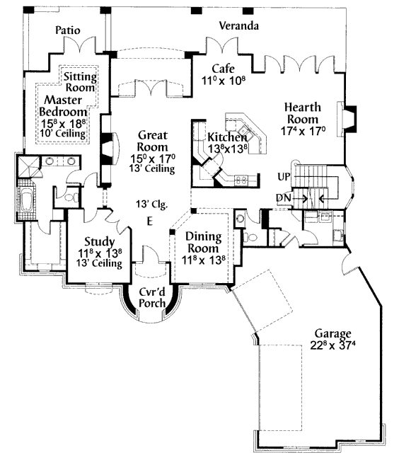 main floor house blueprint