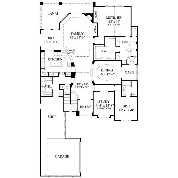 main floor house blueprint