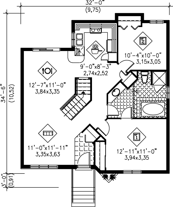 main floor house blueprint