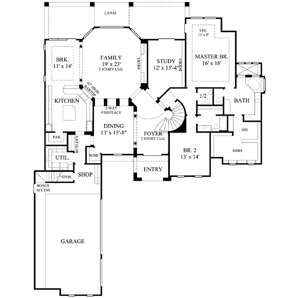 main floor house blueprint