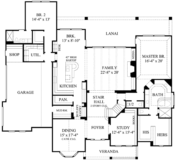 main floor house blueprint