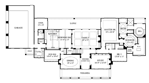main floor house blueprint