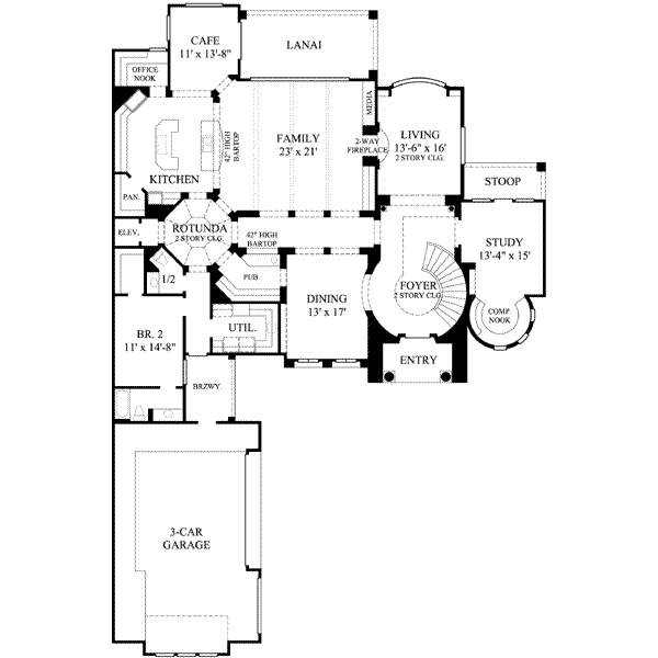 main floor house blueprint