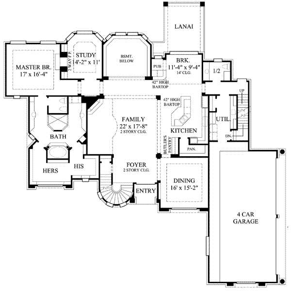 main floor house blueprint