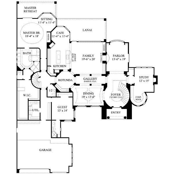 main floor house blueprint