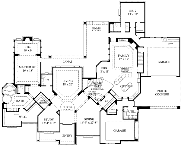 main floor house blueprint