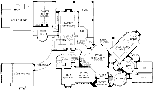 main floor house blueprint