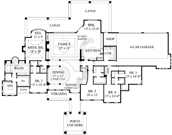 main floor house blueprint