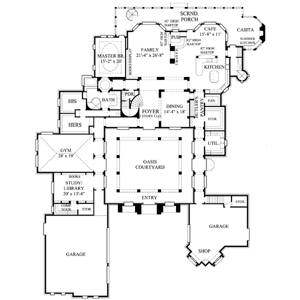 main floor house blueprint