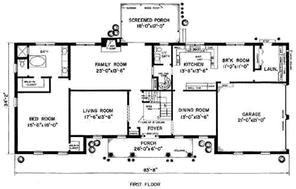 main floor house blueprint