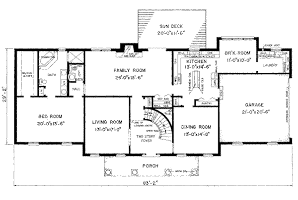 main floor house blueprint