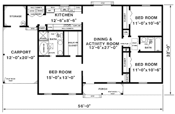 main floor house blueprint