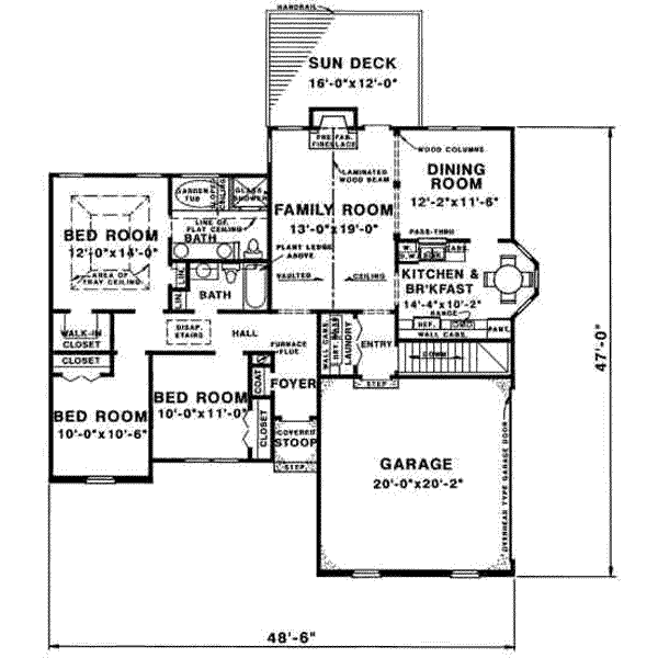 main floor house blueprint
