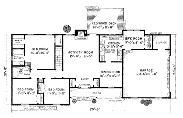 main floor house blueprint