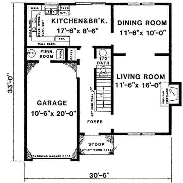 main floor house blueprint