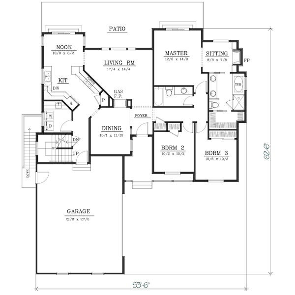 main floor house blueprint