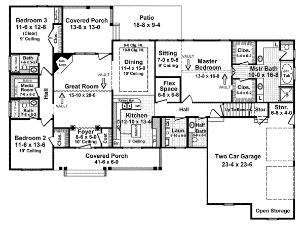main floor house blueprint