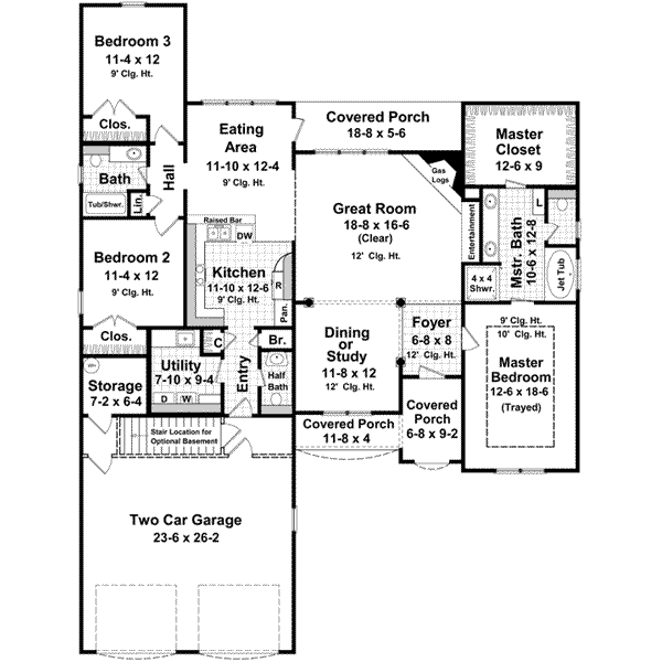 main floor house blueprint